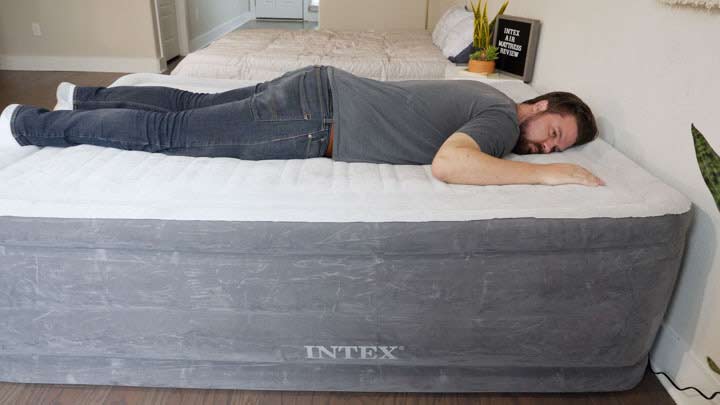 Intex Air Mattress - Stomach Sleeping